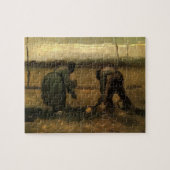 Bauernfrau Pflanzende Kartoffel von Vincent van Go Puzzle (Horizontal)