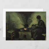 Bauernfrau von Feuerstelle von Vincent van Gogh (Vorne/Hinten)