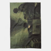 Bauernfrau von Feuerstelle von Vincent van Gogh Geschirrtuch (Vertikal)