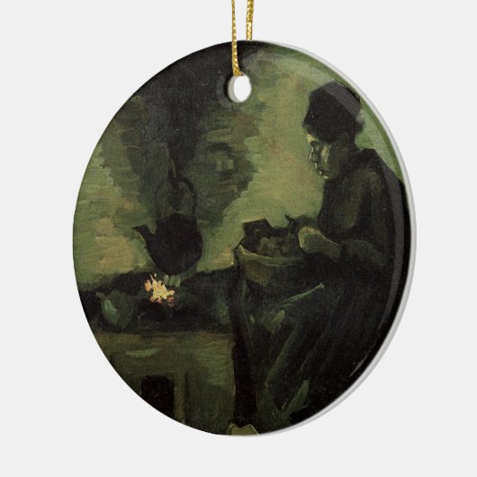 Bauernfrau von Feuerstelle von Vincent van Gogh Keramikornament (Links)