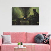 Bauernfrau von Feuerstelle von Vincent van Gogh Leinwanddruck (Insitu (Wohnzimmer))