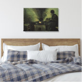 Bauernfrau von Feuerstelle von Vincent van Gogh Leinwanddruck (Insitu (Schlafzimmer))