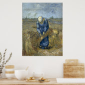 Bauernfrauen binden Blätter von Vincent Van Gogh Poster (Küche)