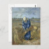 Bauernfrauen binden Blätter von Vincent Van Gogh Postkarte (Vorne/Hinten)