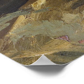 Bauernfrauen Kochen am Kamin von Van Gogh Poster (Ecke)