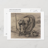 Bauernfrauen, Vincent van Gogh Postkarte (Vorne/Hinten)