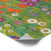 Bauerngarten 1905 Gustav Klimt Klein Poster (Ecke)