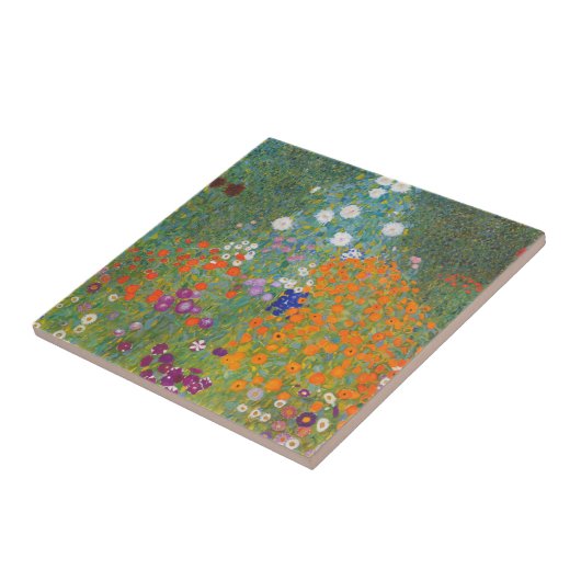 Bauerngarten - Gustav Klimt Fliese (Seite)