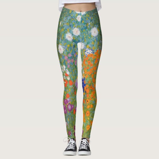 Bauerngarten - Gustav Klimt Leggings (Vorderseite)