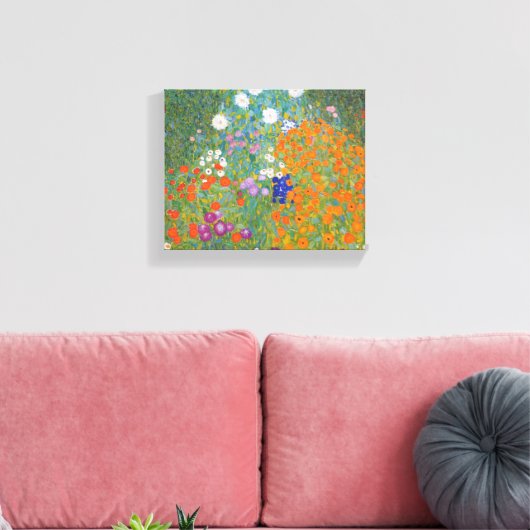Bauerngarten - Gustav Klimt Leinwanddruck (Insitu (Wohnzimmer))