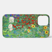Bauerngarten Gustav Klimt mit Sonnenblumenmalereie Case-Mate iPhone Hülle (Rückseite (Horizontal))