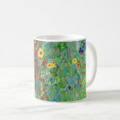 Bauerngarten Gustav Klimt mit Sonnenblumenmalereie Kaffeetasse (VorderseiteRechts)