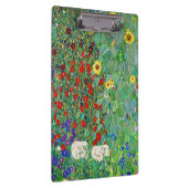 Bauerngarten Gustav Klimt mit Sonnenblumenmalereie Klemmbrett (Rechts)