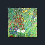 Bauerngarten Gustav Klimt mit Sonnenblumenmalereie Leinwanddruck<br><div class="desc">Bauerngarten Gustav Klimt mit Sonnenblumen Vintage Jugendstil-Malerei</div>