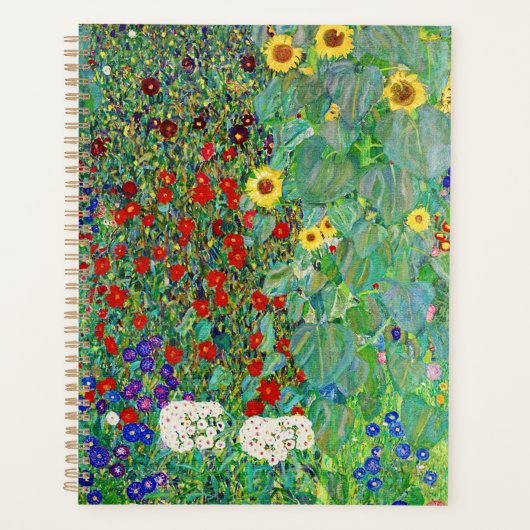 Bauerngarten Gustav Klimt mit Sonnenblumenmalereie Planer (Vorderseite)