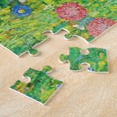 Bauerngarten Gustav Klimt mit Sonnenblumenmalereie Puzzle (Seite)