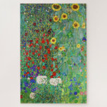 Bauerngarten Gustav Klimt mit Sonnenblumenmalereie Puzzle<br><div class="desc">Bauerngarten Gustav Klimt mit Sonnenblumen Vintage Jugendstil-Malerei</div>