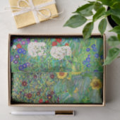 Bauerngarten Gustav Klimt mit Sonnenblumenmalereie Seidenpapier (Geschenk)