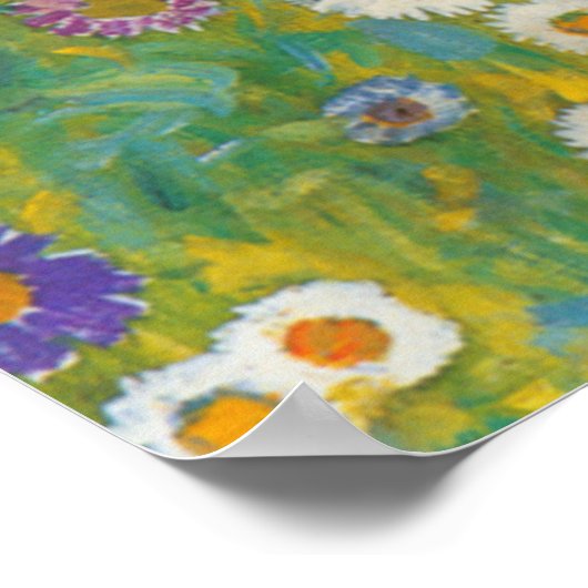 Bauerngarten mit Crucifix — Gustav Klimt Poster (Ecke)