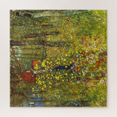 Bauerngarten mit Crucifix von Gustav Klimt Puzzle (Vertikal)