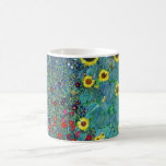 Bauerngarten mit Sonnenblumen, Gustav Klimt Kaffeetasse<br><div class="desc">Gustav Klimt (14. Juli 1862 - 6. Februar 1918) war ein österreichischer symbolischer Maler und einer der prominentesten Mitglieder der Wiener Sezessionsbewegung. Klimt ist bekannt für seine Gemälde, Wandgemälde, Skizzen und andere Kunstobjekte. Neben seinen figurativen Werken, die Allegorien und Portraits enthalten, malte er Landschaften. Unter den Künstlern der Wiener Sezession...</div>