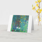 Bauerngarten mit Sonnenblumen, Gustav Klimt Karte (Gelbe Blume)