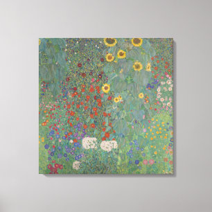 Bauerngarten mit Sonnenblumen - Gustav Klimt Leinwanddruck