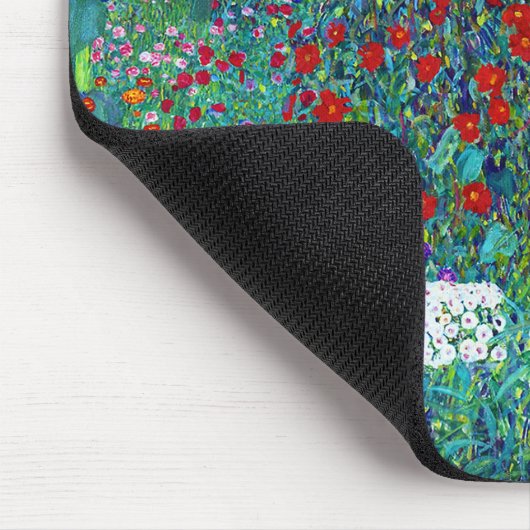 Bauerngarten mit Sonnenblumen, Gustav Klimt Mousepad (Ecke)