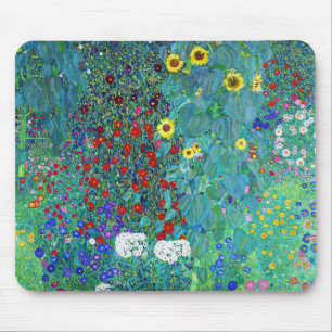 Bauerngarten mit Sonnenblumen, Gustav Klimt Mousepad