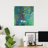 Bauerngarten mit Sonnenblumen, Gustav Klimt Poster (Heimbüro)