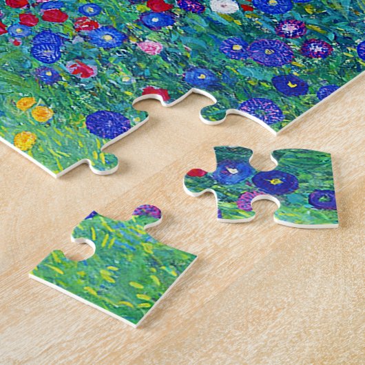 Bauerngarten mit Sonnenblumen, Gustav Klimt Puzzle (Seite)