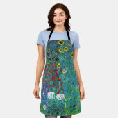 Bauerngarten mit Sonnenblumen, Gustav Klimt Schürze (Getragen)