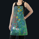 Bauerngarten mit Sonnenblumen, Gustav Klimt Schürze<br><div class="desc">Gustav Klimt (14. Juli 1862 - 6. Februar 1918) war ein österreichischer symbolischer Maler und einer der prominentesten Mitglieder der Wiener Sezessionsbewegung. Klimt ist bekannt für seine Gemälde, Wandgemälde, Skizzen und andere Kunstobjekte. Neben seinen figurativen Werken, die Allegorien und Portraits enthalten, malte er Landschaften. Unter den Künstlern der Wiener Sezession...</div>
