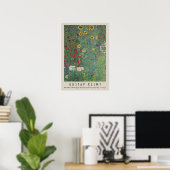 Bauerngarten mit Sonnenblumen Poster (Heimbüro)