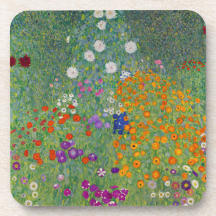 Bauerngarten, Ölmalerei, Gustav Klimt Getränkeuntersetzer