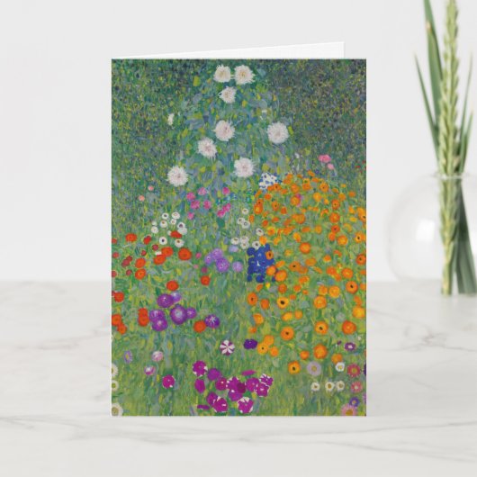 Bauerngarten, Ölmalerei, Gustav Klimt Karte (Vorderseite)
