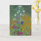 Bauerngarten, Ölmalerei, Gustav Klimt Karte (Gelbe Blume)