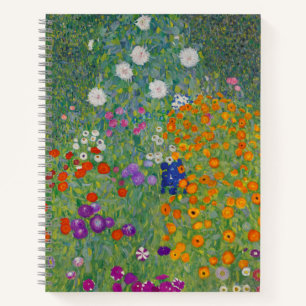 Bauerngarten, Ölmalerei, Gustav Klimt Notizblock