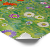 Bauerngarten, Ölmalerei, Gustav Klimt Poster (Ecke)