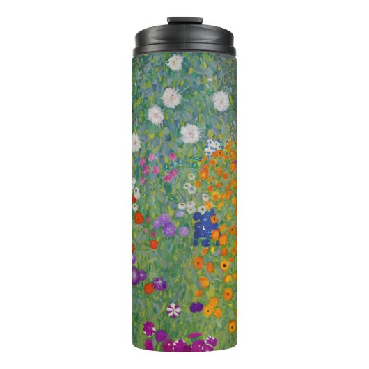Bauerngarten, Ölmalerei, Gustav Klimt Thermosbecher (Vorderseite)