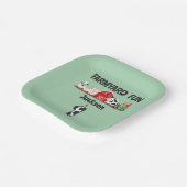 Bauerngeld 1. Geburtstag Bauernhof Tierkids Party Pappteller (Gewinkelt)