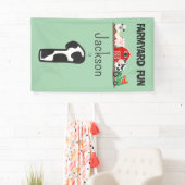 Bauerngeld 1. Geburtstag Bauernhof Tierkinder Banner (Insitu)