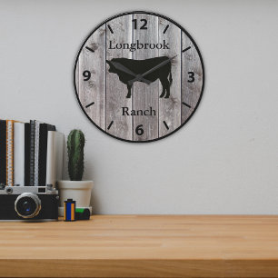 Bauerngruppe oder Stallname 5 Styling Große Wanduhr