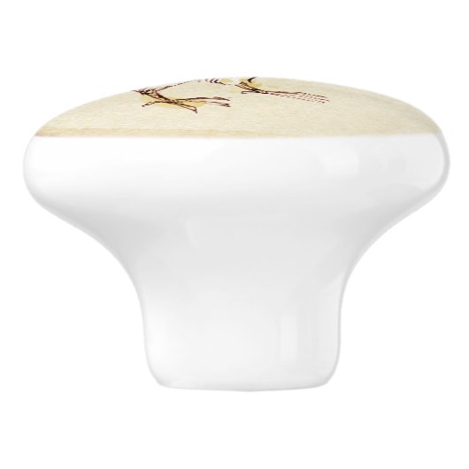 Bauernhähnchen Keramikknauf (Seitenansicht)