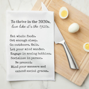 Bauernhaus 1920er Jahre einfach leben Geschirrtuch