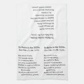 Bauernhaus 1920er Jahre einfach leben Geschirrtuch (Vertikal)