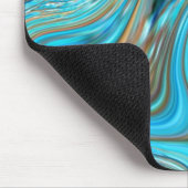 Bauernhaus aquamarin blau Woodgrain türkisfarbene Mousepad (Ecke)