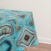 Bauernhaus aquamarin blau Woodgrain türkisfarbene Tischdecke (Beispiel)