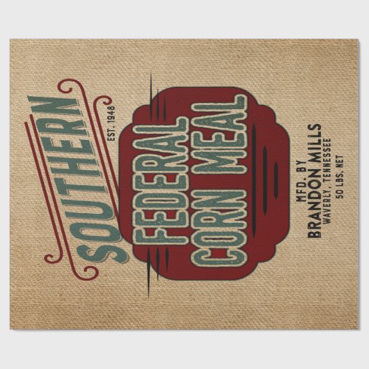 Bauernhaus-Art-Korn-Sack Geschenkpapier (Flach)