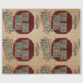 Bauernhaus-Art-Korn-Sackentwurf Geschenkpapier (Flach)